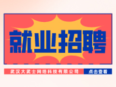 【就业招聘】武汉大武士网络科技有限公司·武汉新华就业招聘信息